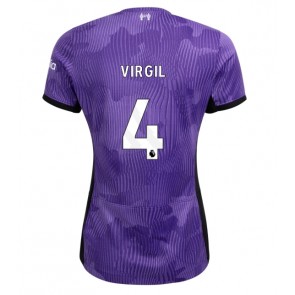 Liverpool Virgil van Dijk #4 kläder Kvinnor 2023-24 Tredje Tröja Kortärmad